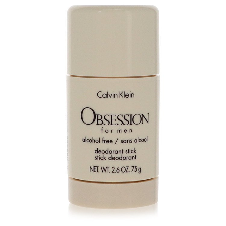 Calvin Klein Obsession for men deodorant stick, 2.6 oz, beige cylinder with logo