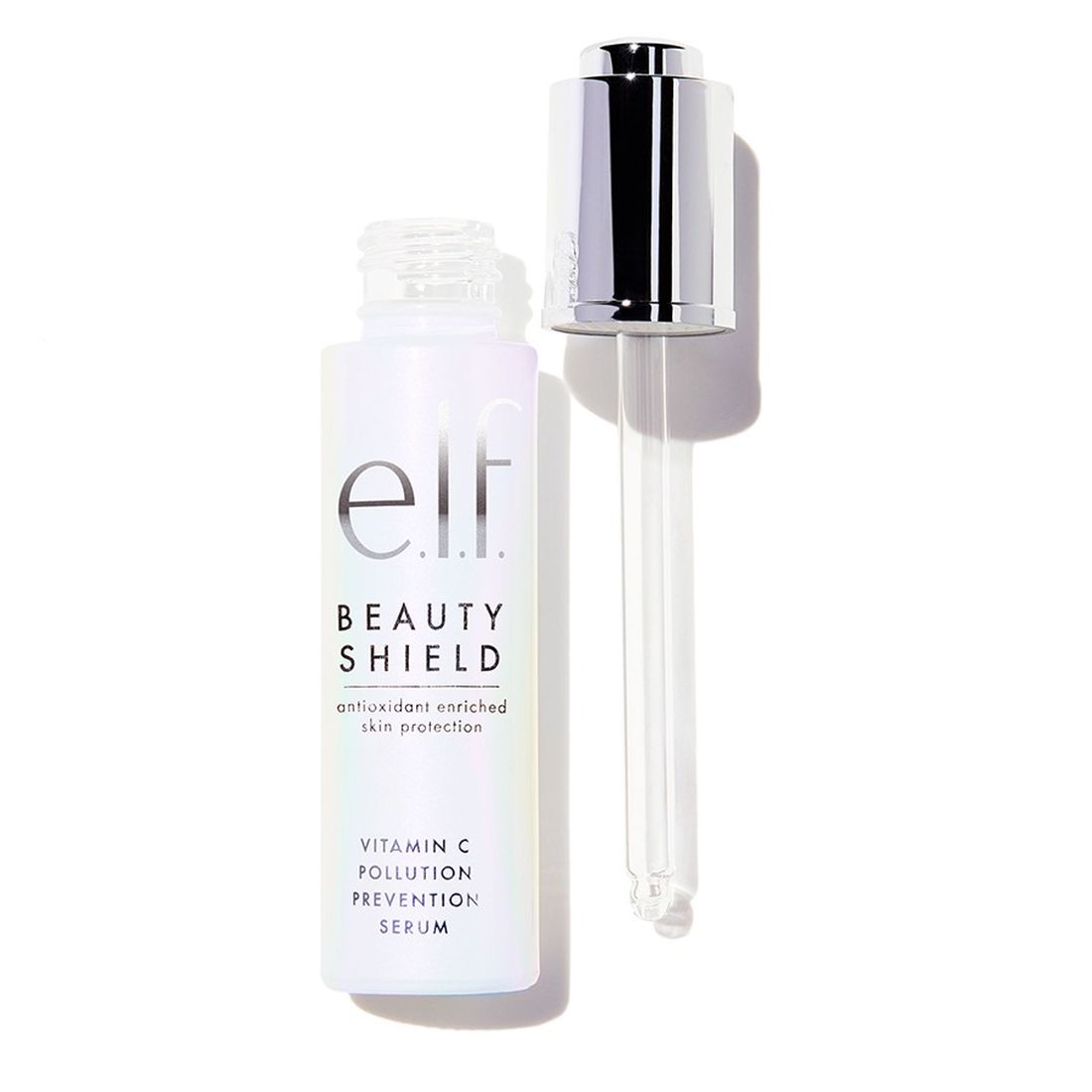 e.l.f. Beauty Shield vitamin C serum bottle with clear dropper
