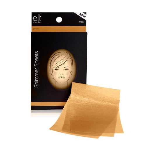 Golden shimmer sheets, gold metallic foil face sheet