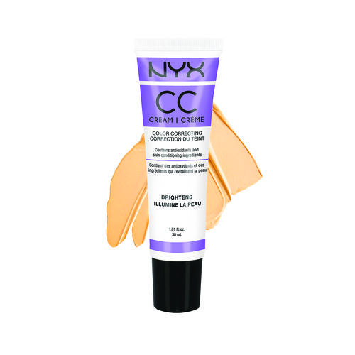 NYX CC cream color correcting primer tube, lavender for medium-deep skin tones