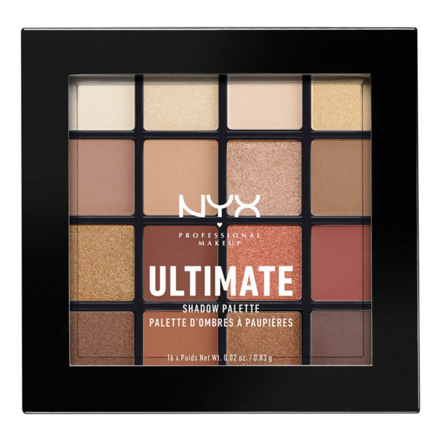 NYX Ultimate Shadow Palette, 16 warm neutral eyeshadow pans