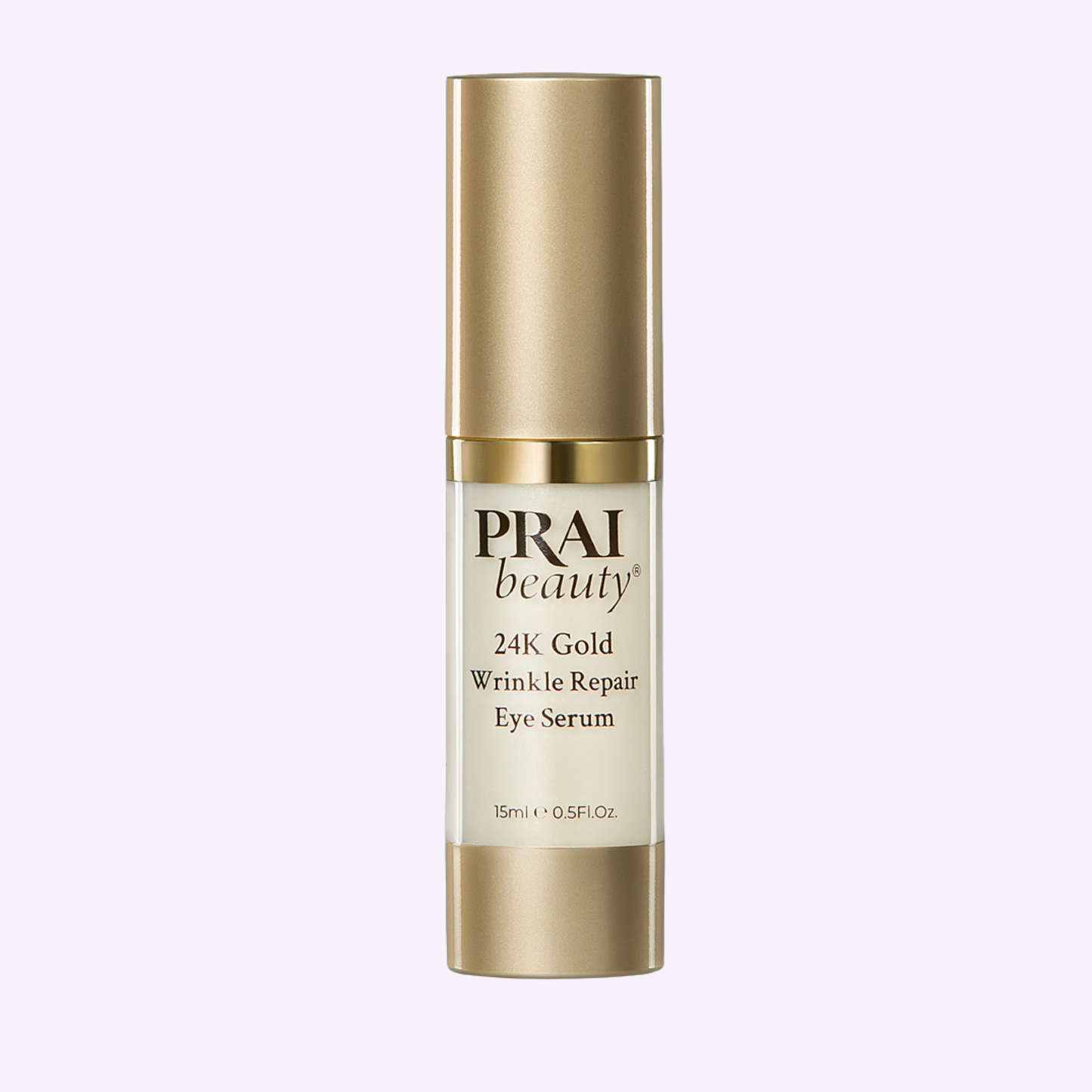 PRAl beauty 24K Gold wrinkle repair eye serum bottle, gold cap