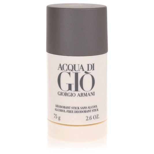 Men's deodorant stick with dark cap and white cylinder, Acqua Di Gio logo, 2.6 oz