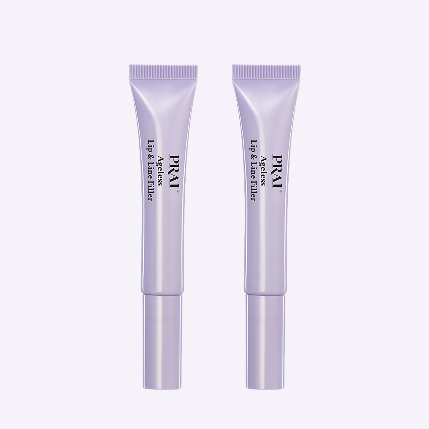 Ageless Lip & Line Filler two lavender tubes, front view