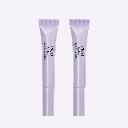 Ageless Lip & Line Filler two lavender tubes, front view