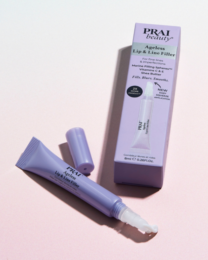 Ageless Lip & Line Filler tube with white applicator tip and product box
