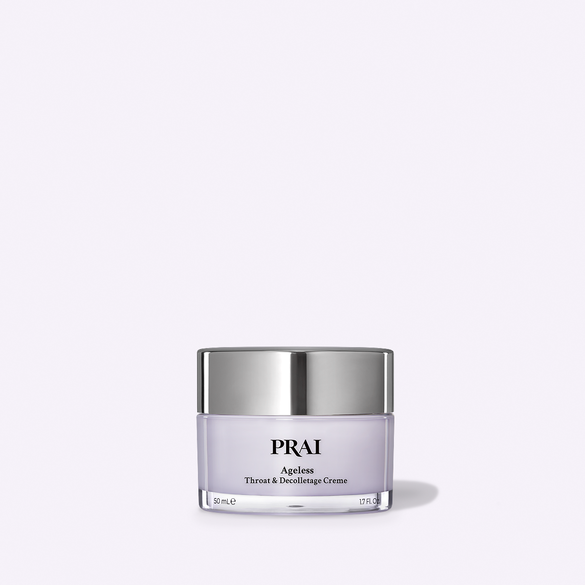 PRai Ageless throat & décolletage crème jar with silver lid