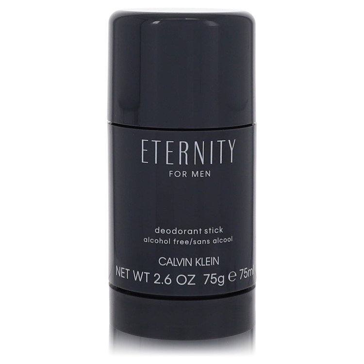 Calvin Klein Eternity for Men deodorant stick, black cylindrical tube with logo text