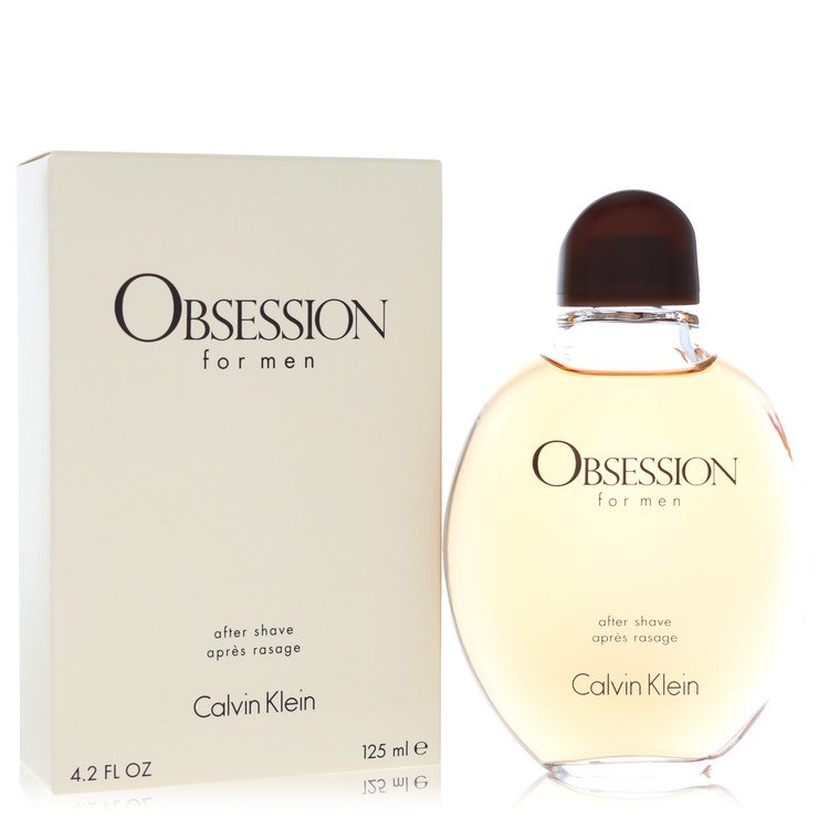 Calvin Klein Obsession for men after shave bottle and box, 4.2 fl oz (125 ml)