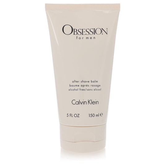 Calvin Klein Obsession for Men after shave balm in beige squeeze tube, 5 fl oz.