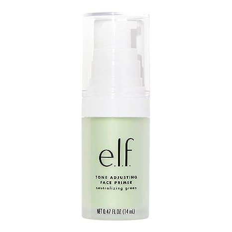 E.L.F. Studio green tone adjusting face primer, clear pump bottle