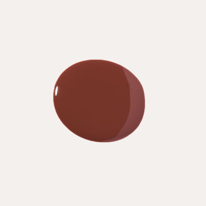 Dark brown lip oil gloss drop with high-shine finish