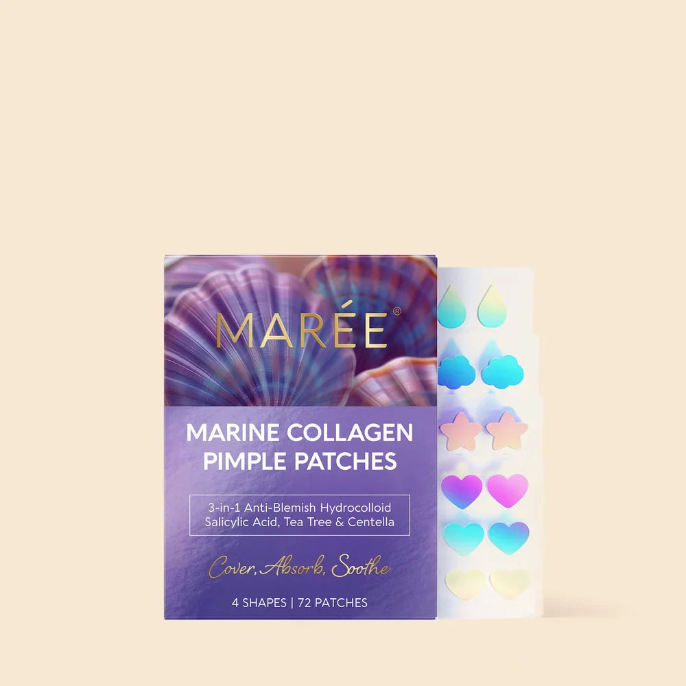 MARÉE Marine collagen pimple patches box with assorted shaped patches