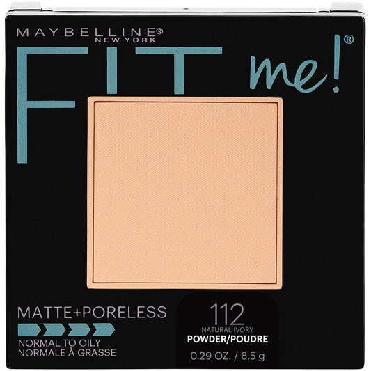Maybelline Fit Me matte poreless powder, Natural Ivory 112 compact