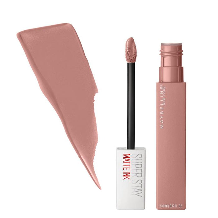 Maybelline SuperStay matte ink liquid lipstick with applicator, nude mauve shade