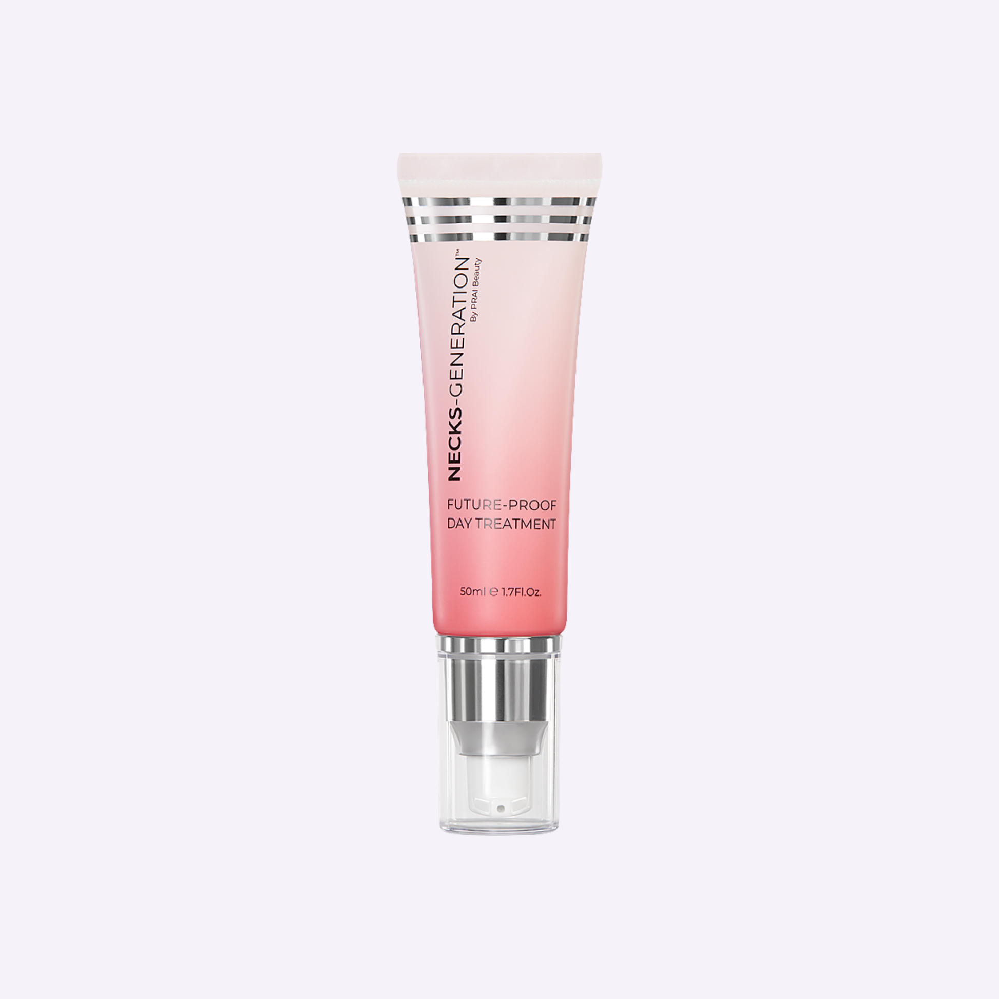 Necks-Generation day treatment neck cream, pink tube with silver cap