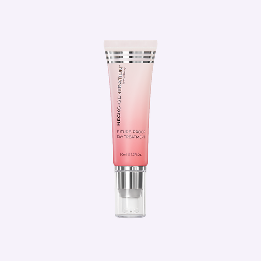 Necks-Generation day treatment neck cream, pink tube with silver cap
