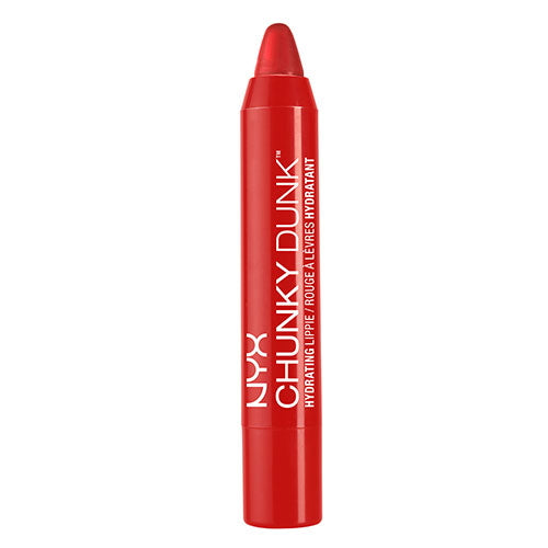 Hydrating lippie in red with twist-up bullet applicator tip