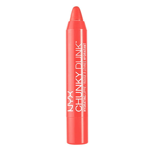 Hydrating lippie in coral pink with twist-up bullet applicator tip