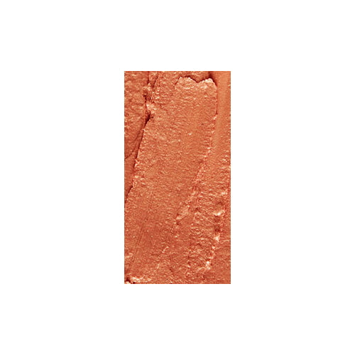 Peach-orange lipstick swatch with visible creamy texture.