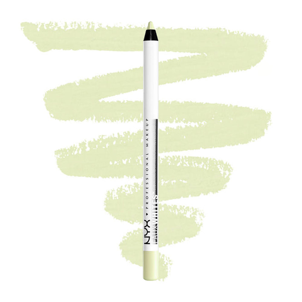 NYX Faux White Eye Brightener stick, pale green Honeydew shade with black cap