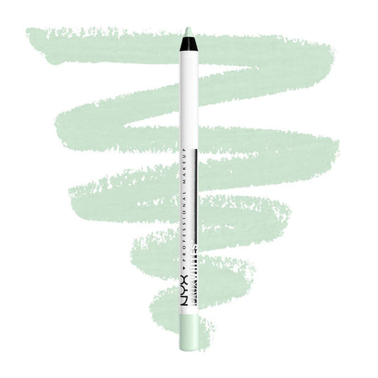 Pale green eye brightener stick with black cap