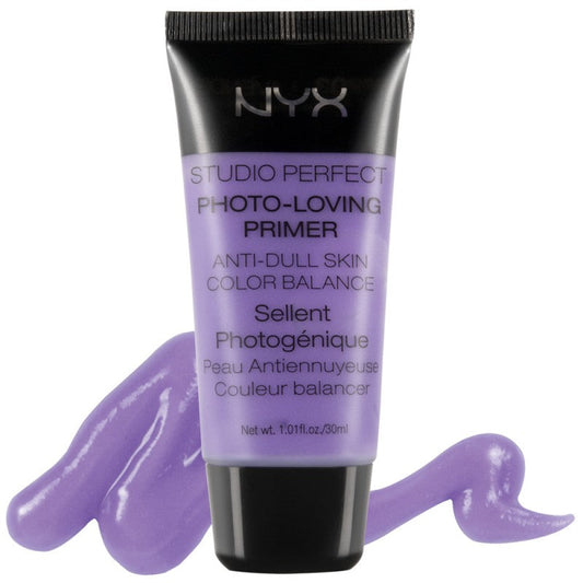 Lavender NYX Studio Perfect Photo-Loving Primer squeeze tube, 30 mL