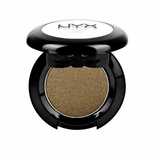 NYX single eye shadow compact with taupe-brown shimmer pan