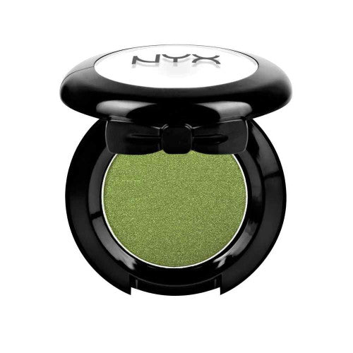 NYX single eye shadow compact with olive green shimmer pan