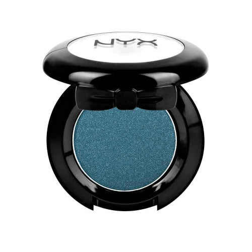 NYX single eye shadow compact with teal blue shimmer pan
