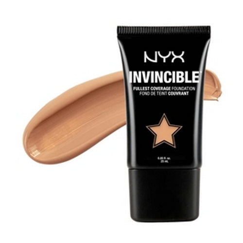 NYX Invincible foundation tube with soft light-beige swatch