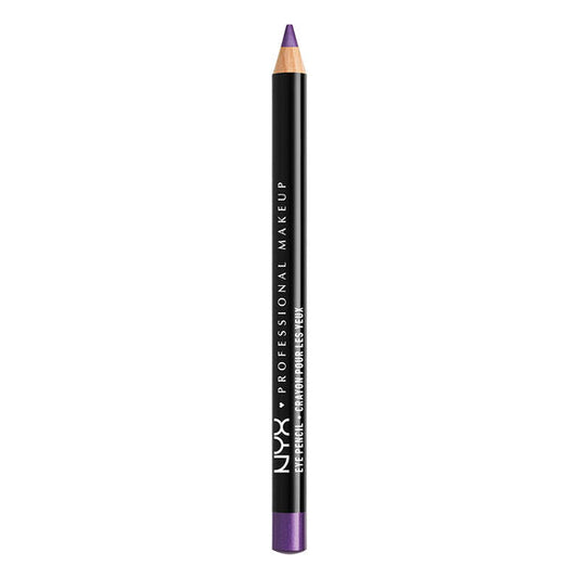 NYX Slim Eye Pencil in purple, sharpened tip for colored eyeliner