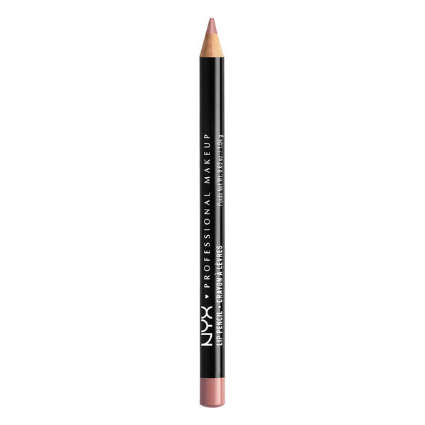 NYX Slim Lip Pencil in pale pink, retractable pencil with sharpened tip