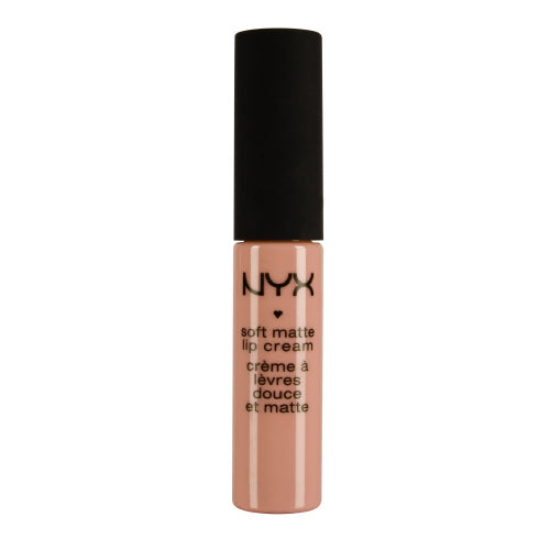NYX Soft Matte Lip Cream bottle, Cairo nude-beige matte shade