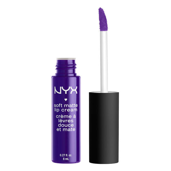 NYX soft matte lip cream with doe-foot applicator, purple shade