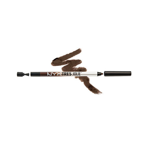 NYX Très Jolie gel pencil liner in brown with brown swatch