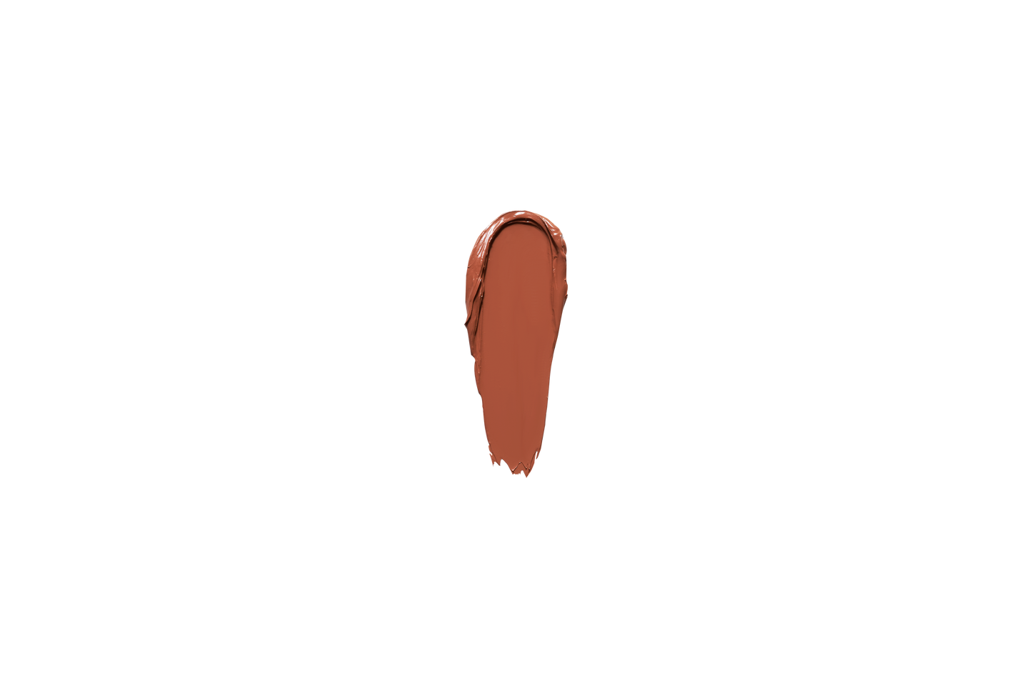 Concealer serum swatch, deep brown liquid drop on a dark background