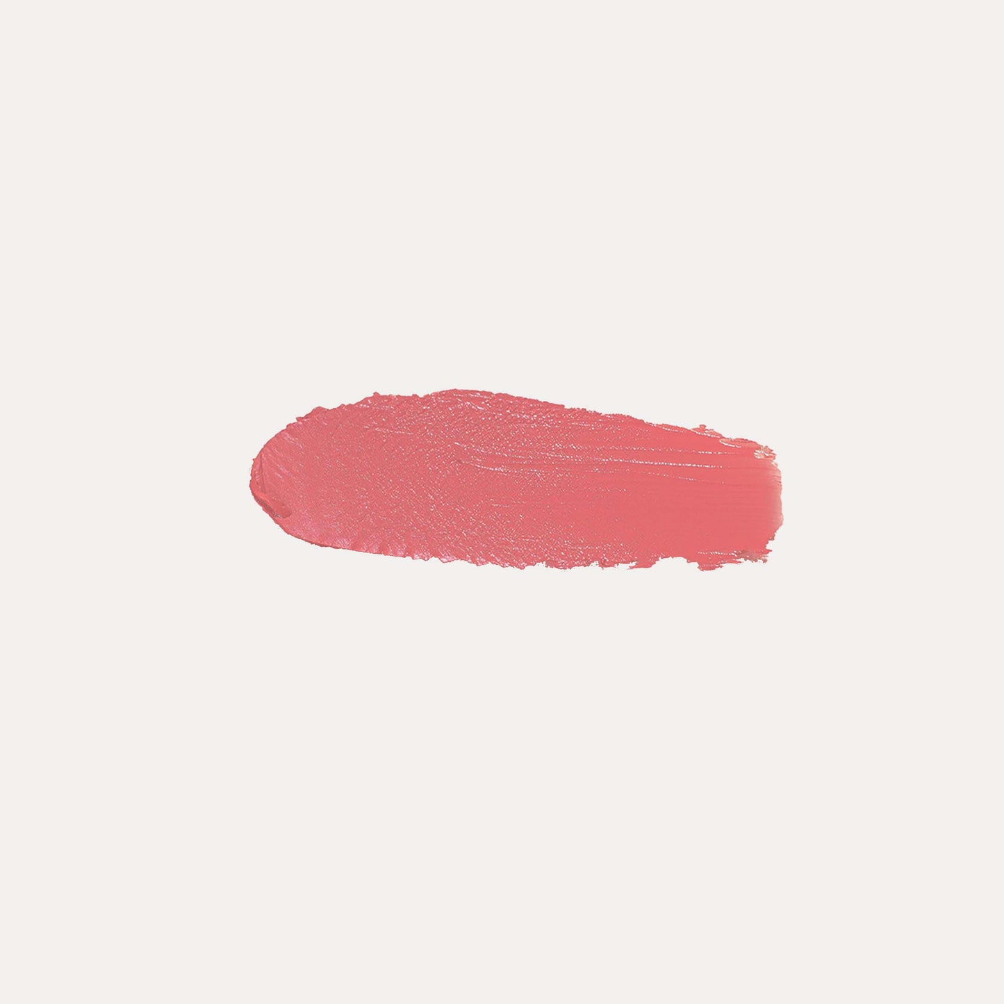 Pink cream blush swatch, smooth thick oval smear