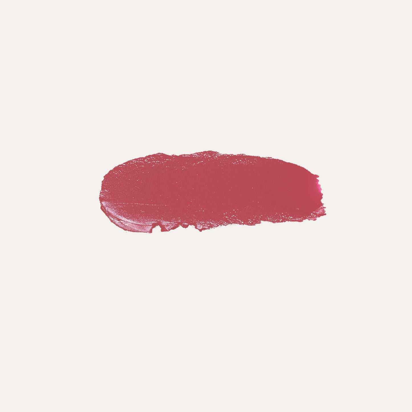 Cream blush swatch, deep rose-red horizontal smear.