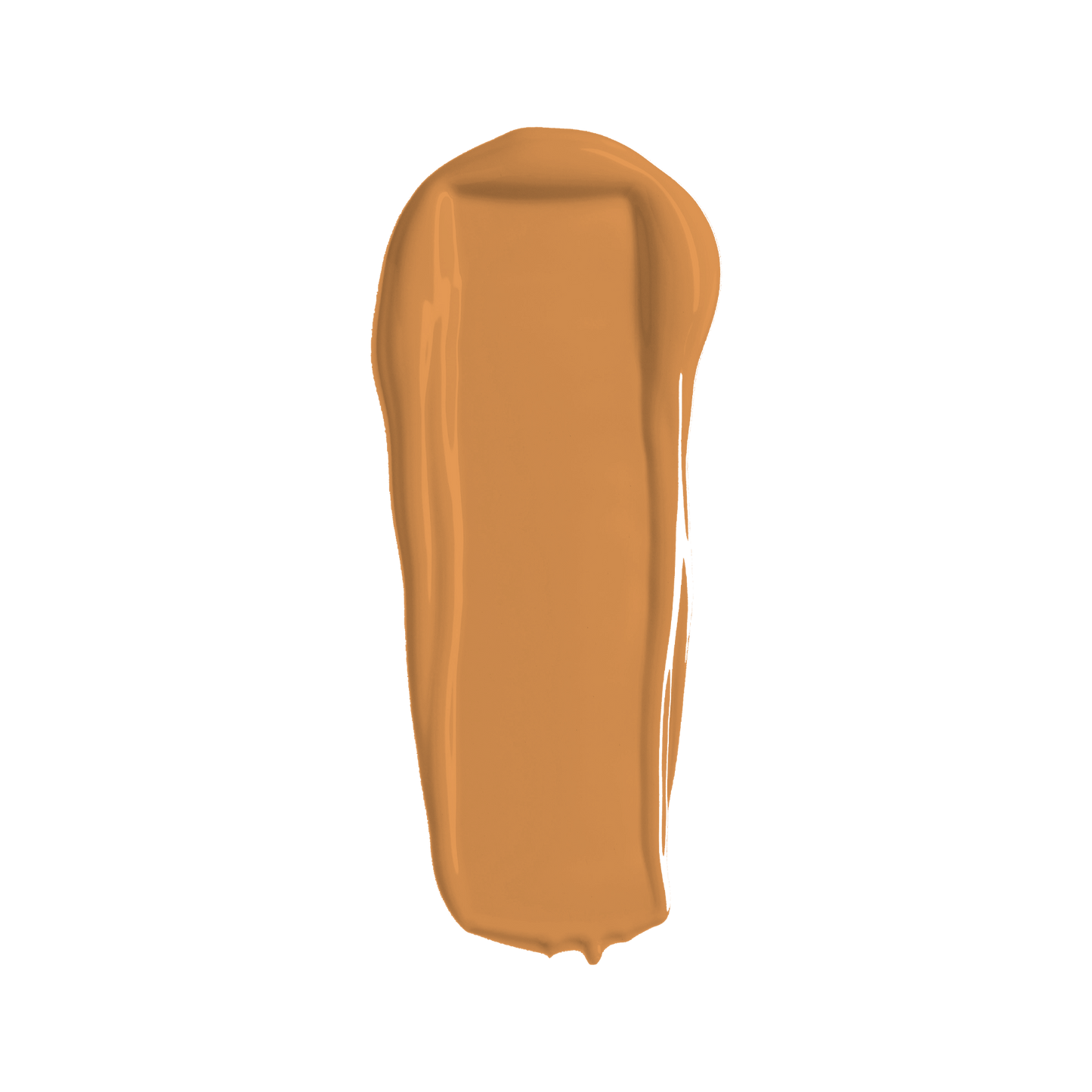 Cream concealer swatch in medium beige, smooth glossy texture