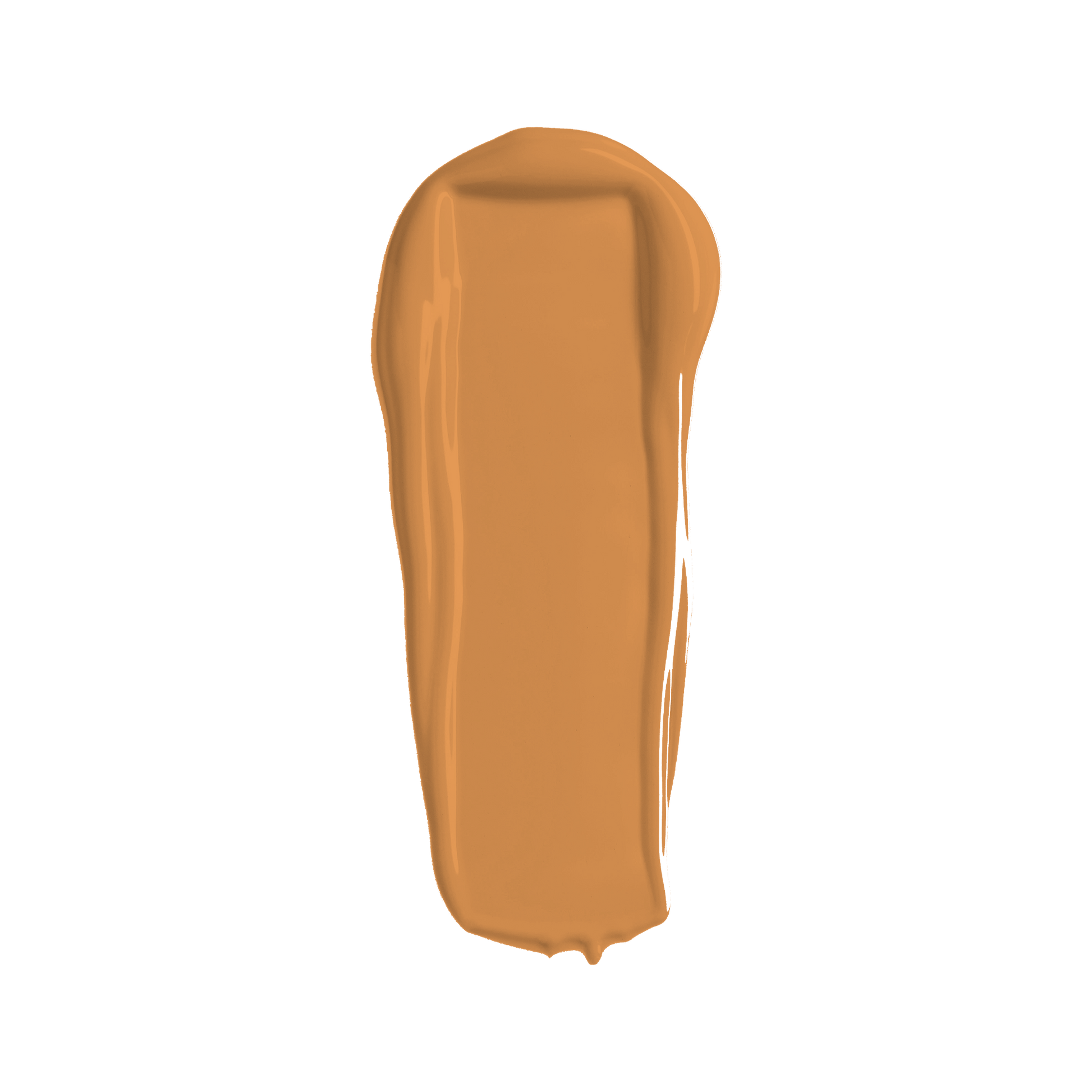 Cream concealer swatch in medium beige, smooth glossy texture