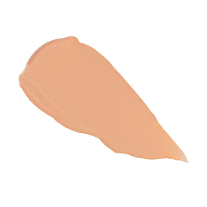 Foundation swatch, neutral light beige liquid smear