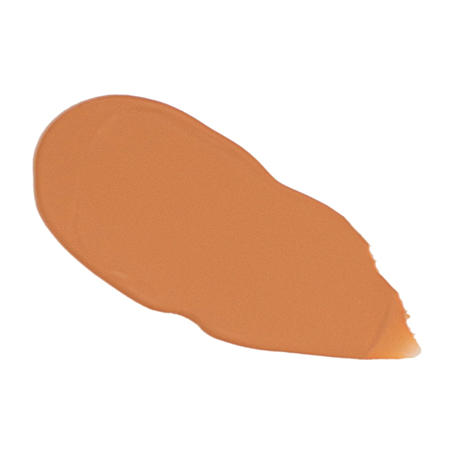 Warm tan liquid foundation swatch with smooth, blended finish