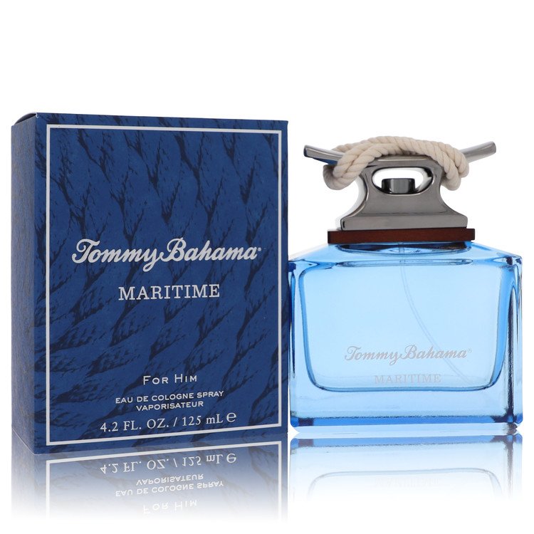 Tommy Bahama Maritime eau de cologne spray: blue glass bottle with box
