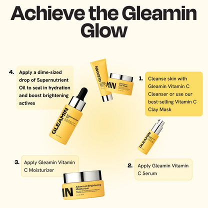 Yellow Vitamin C clay mask jar and matching tube with white caps