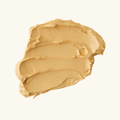 Beige clay mask smear, thick paste texture sample